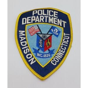 Madison Connecticut Police Department Patch Shield Flags